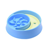 Maxbell Dog Slow Feeder Bowl Fashion Durable Dish Bowl for Puppy Pets Supplies blue