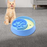 Maxbell Dog Slow Feeder Bowl Fashion Durable Dish Bowl for Puppy Pets Supplies blue