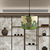 Maxbell Drum Lampshade E27 Handmade Bamboo Lamp Shades for Table Lamps Bedside Lamps Tree