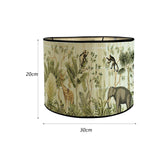 Maxbell Drum Lampshade E27 Handmade Bamboo Lamp Shades for Table Lamps Bedside Lamps Animals