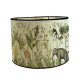 Maxbell Drum Lampshade E27 Handmade Bamboo Lamp Shades for Table Lamps Bedside Lamps Animals