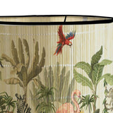 Maxbell Drum Lampshade E27 Handmade Bamboo Lamp Shades for Table Lamps Bedside Lamps Birds