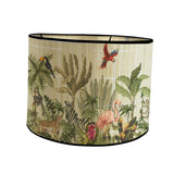 Maxbell Drum Lampshade E27 Handmade Bamboo Lamp Shades for Table Lamps Bedside Lamps Birds