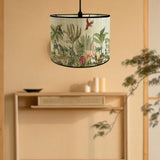 Maxbell Drum Lampshade E27 Handmade Bamboo Lamp Shades for Table Lamps Bedside Lamps Birds