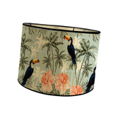 Maxbell Drum Lampshade E27 Handmade Bamboo Lamp Shades for Table Lamps Bedside Lamps Flower Birds
