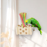 Maxbell Parrot Chewing Stopper Toy Exercise The Beak Parrot Cage Bite Toys for Birds Style B