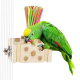 Maxbell Parrot Chewing Stopper Toy Exercise The Beak Parrot Cage Bite Toys for Birds Style B