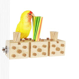 Maxbell Parrot Chewing Stopper Toy Exercise The Beak Parrot Cage Bite Toys for Birds Style C