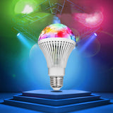 Maxbell RGB Rotating Stage Light LED 3 Colors Party LED Bulb for Holiday Bedroom KTV E27