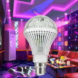 Maxbell RGB Rotating Stage Light LED 3 Colors Party LED Bulb for Holiday Bedroom KTV B22