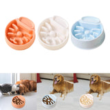 Maxbell Pet Dog Slow Feeder Bowl Fashion Dish Bowl for Kitten Kitty Pets Accessories orange