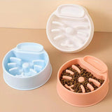 Maxbell Pet Dog Slow Feeder Bowl Fashion Dish Bowl for Kitten Kitty Pets Accessories orange