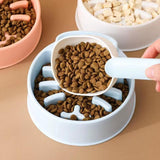 Maxbell Pet Dog Slow Feeder Bowl Fashion Dish Bowl for Kitten Kitty Pets Accessories orange