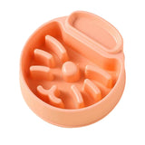 Maxbell Pet Dog Slow Feeder Bowl Fashion Dish Bowl for Kitten Kitty Pets Accessories orange