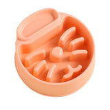 Maxbell Pet Dog Slow Feeder Bowl Fashion Dish Bowl for Kitten Kitty Pets Accessories orange
