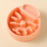 Maxbell Pet Dog Slow Feeder Bowl Fashion Dish Bowl for Kitten Kitty Pets Accessories orange