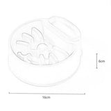 Maxbell Pet Dog Slow Feeder Bowl Fashion Dish Bowl for Kitten Kitty Pets Accessories white