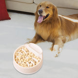 Maxbell Pet Dog Slow Feeder Bowl Fashion Dish Bowl for Kitten Kitty Pets Accessories white