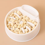 Maxbell Pet Dog Slow Feeder Bowl Fashion Dish Bowl for Kitten Kitty Pets Accessories white