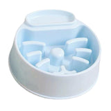 Maxbell Pet Dog Slow Feeder Bowl Fashion Dish Bowl for Kitten Kitty Pets Accessories blue