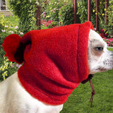 Maxbell Winter Pet Hat Costume Dog Warm Hat for Cat Small, Medium, Large Dogs Hiking red