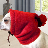 Maxbell Winter Pet Hat Costume Dog Warm Hat for Cat Small, Medium, Large Dogs Hiking red