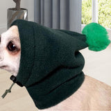 Maxbell Winter Pet Hat Costume Dog Warm Hat for Cat Small, Medium, Large Dogs Hiking green