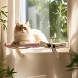 Maxbell Cat Window Perch Hanging Steady Pet Cats Perches Shelf for Cat Kittty Kitten pink gray