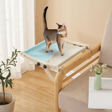 Maxbell Cat Window Perch Hanging Steady Pet Cats Perches Shelf for Cat Kittty Kitten gray blue