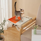 Maxbell Cat Window Perch Hanging Steady Pet Cats Perches Shelf for Cat Kittty Kitten orange gray