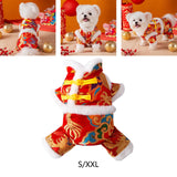 Maxbell Dog Chinese New Year Costume Dog Tang Costume for Cats Dogs Chinese New Year
