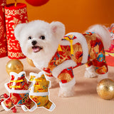 Maxbell Dog Chinese New Year Costume Dog Tang Costume for Cats Dogs Chinese New Year