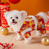 Maxbell Dog Chinese New Year Costume Dog Tang Costume for Cats Dogs Chinese New Year