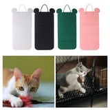 Maxbell Cat Teaser Toys Storage Bag Neatly Reusable Durable Pet Toy Storage Solution White