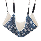 Maxbell Cat Hammock Bed Breathable Leisure 58x48cm for Indoor Cats Chinchilla Ferret blue