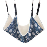 Maxbell Cat Hammock Bed Breathable Leisure 58x48cm for Indoor Cats Chinchilla Ferret blue