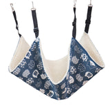 Maxbell Cat Hammock Bed Breathable Leisure 58x48cm for Indoor Cats Chinchilla Ferret blue