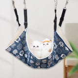 Maxbell Cat Hammock Bed Breathable Leisure 58x48cm for Indoor Cats Chinchilla Ferret blue