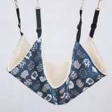 Maxbell Cat Hammock Bed Breathable Leisure 58x48cm for Indoor Cats Chinchilla Ferret blue