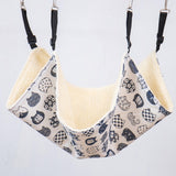 Maxbell Cat Hammock Bed Breathable Leisure 58x48cm for Indoor Cats Chinchilla Ferret white