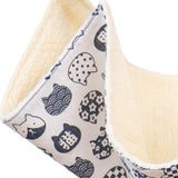 Maxbell Cat Hammock Bed Breathable Leisure 58x48cm for Indoor Cats Chinchilla Ferret white