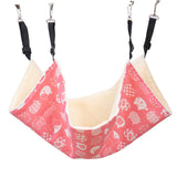 Maxbell Cat Hammock Bed Breathable Leisure 58x48cm for Indoor Cats Chinchilla Ferret red