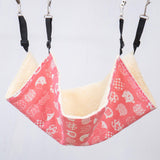 Maxbell Cat Hammock Bed Breathable Leisure 58x48cm for Indoor Cats Chinchilla Ferret red