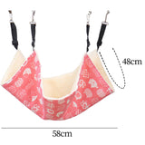 Maxbell Cat Hammock Bed Breathable Leisure 58x48cm for Indoor Cats Chinchilla Ferret red