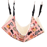 Maxbell Cat Hammock Bed Breathable Leisure 58x48cm for Indoor Cats Chinchilla Ferret pink