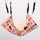Maxbell Cat Hammock Bed Breathable Leisure 58x48cm for Indoor Cats Chinchilla Ferret pink