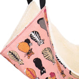 Maxbell Cat Hammock Bed Breathable Leisure 58x48cm for Indoor Cats Chinchilla Ferret pink