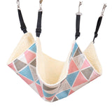 Maxbell Cat Hammock Bed Breathable Leisure 58x48cm for Indoor Cats Chinchilla Ferret triangle print