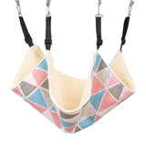 Maxbell Cat Hammock Bed Breathable Leisure 58x48cm for Indoor Cats Chinchilla Ferret triangle print