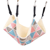 Maxbell Cat Hammock Bed Breathable Leisure 58x48cm for Indoor Cats Chinchilla Ferret triangle print